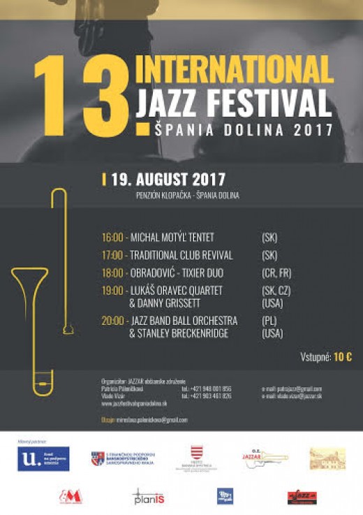13.INTERNATIONAL JAZZ FESTIVAL ŠPANIA DOLINA 2017